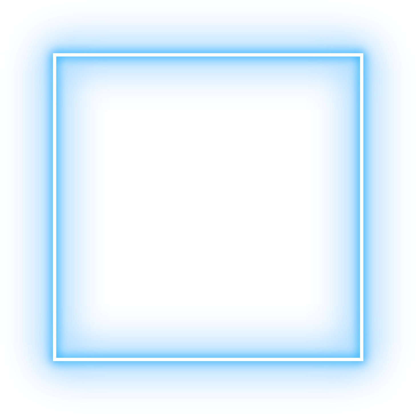 square neon frame